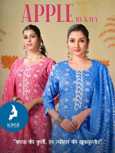 APPLE BY KAYA KURTI DESIGNER RAYON FABRIC SALWAR SUIT WHOLESALER IN INDIA